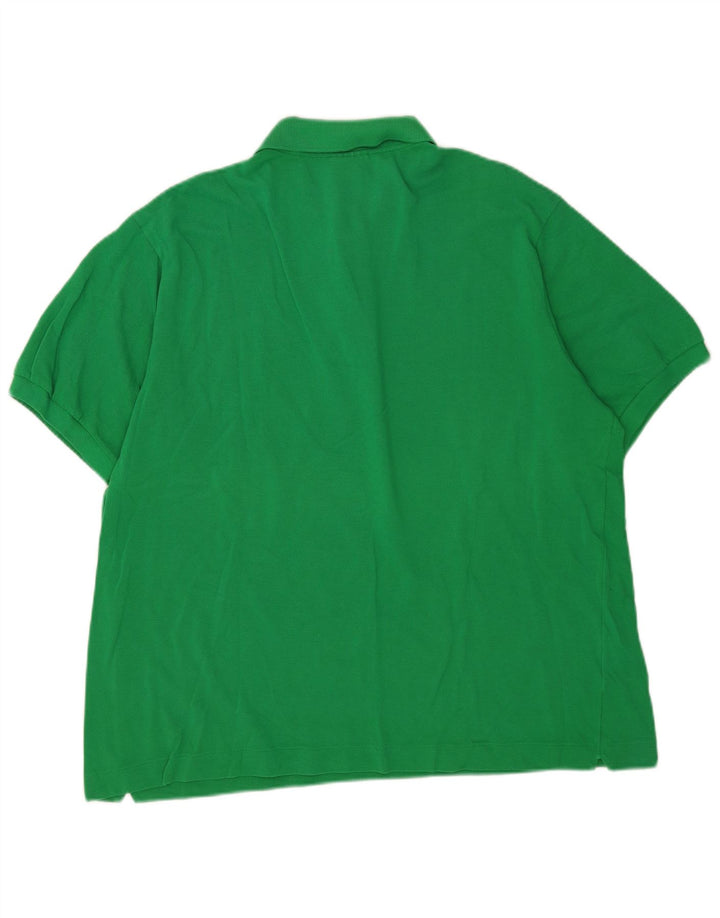 Мужская рубашка-поло Lacoste, размер 7, 2XL, зеленый хлопок