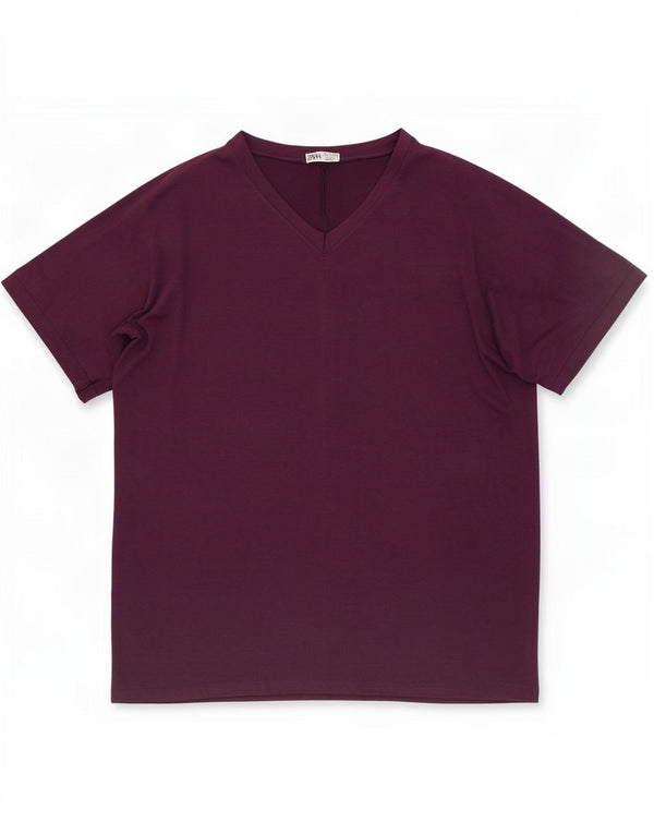 Женская футболка оверсайз Zara Top UK 20 2XL Фиолетовый