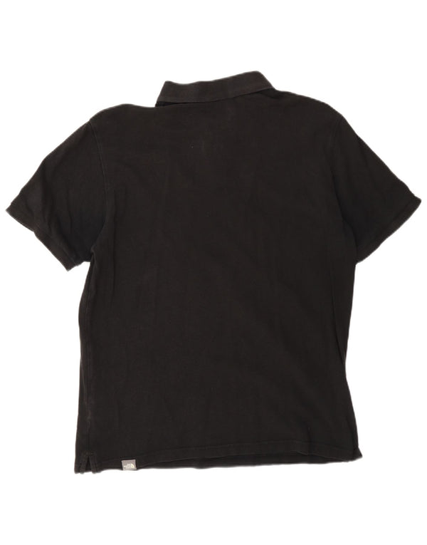 The North Face Mens Polo Shirt Medium Black Cotton