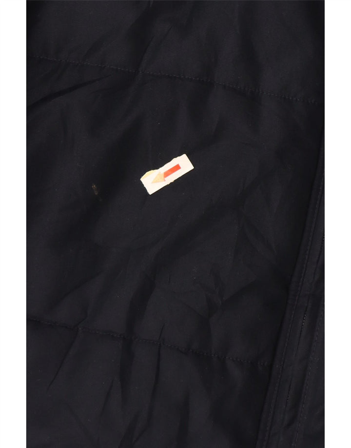 Мужская утепленная куртка Adidas с капюшоном UK 38, средний темно-синий полиэстер