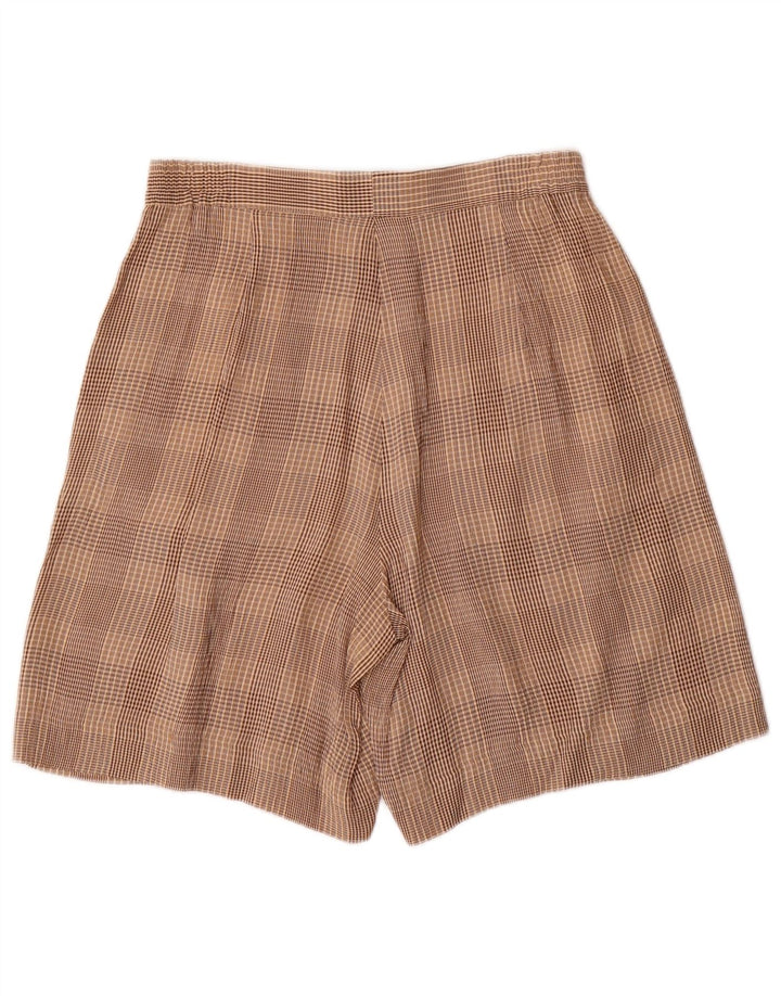 ВИНТАЖНЫЙ женский комплект из 2 предметов с 4 пуговицами, Великобритания, 10 маленьких размеров, W28, коричневый ацетат в клетку