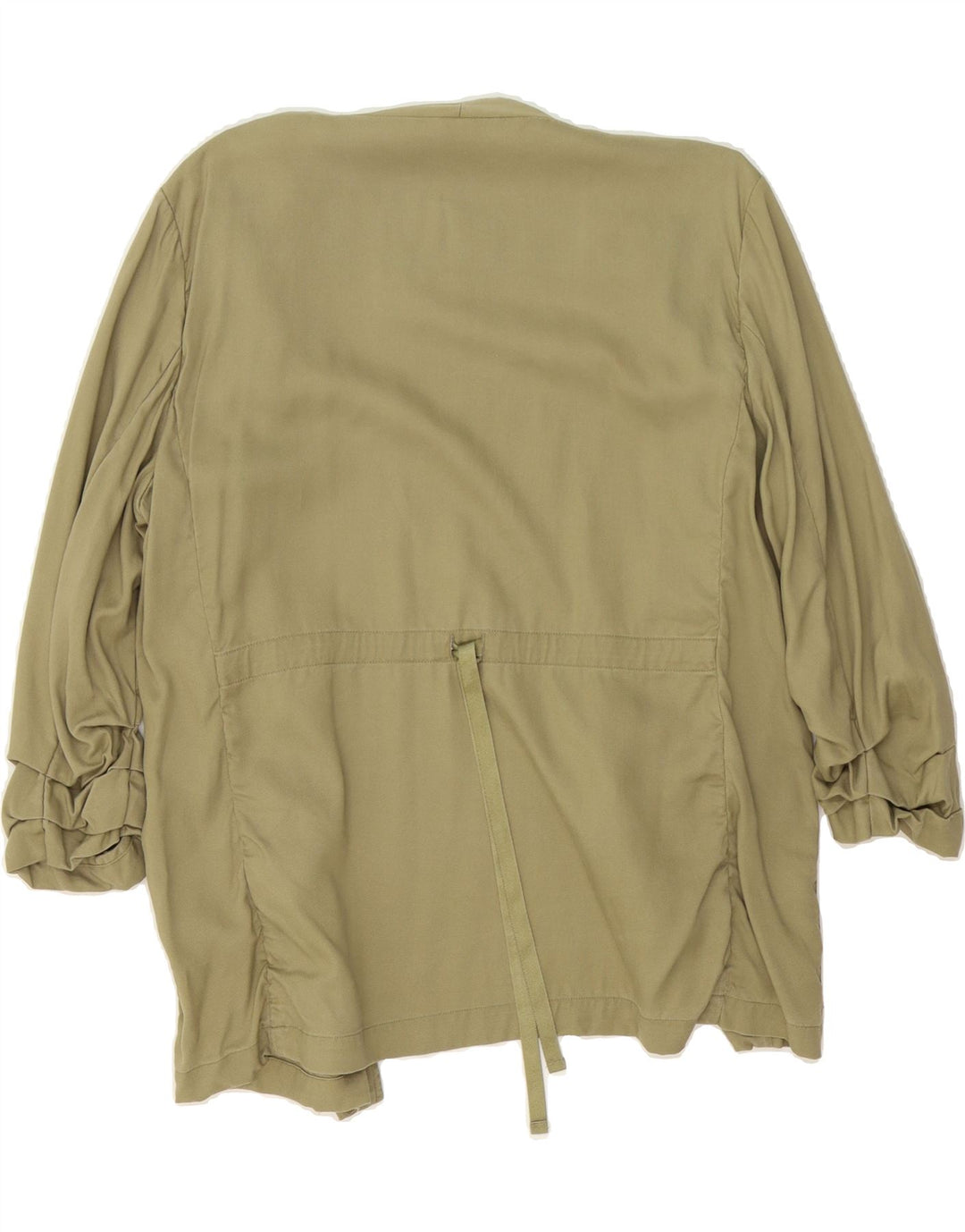 DKNY Womens Oversized 3/4 Sleeve Open Blazer Jacket UK 16 Large Khaki Vintage Dkny and Second-Hand Dkny from Messina Hembry 
