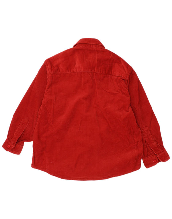 Вельветовая рубашка VINTAGE для мальчиков 3–4 лет, бордовый хлопок