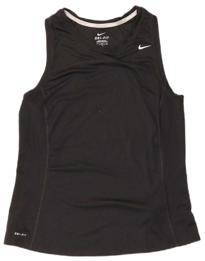 Женский жилет Nike Dri Fit Top UK 12, средний черный полиэстер