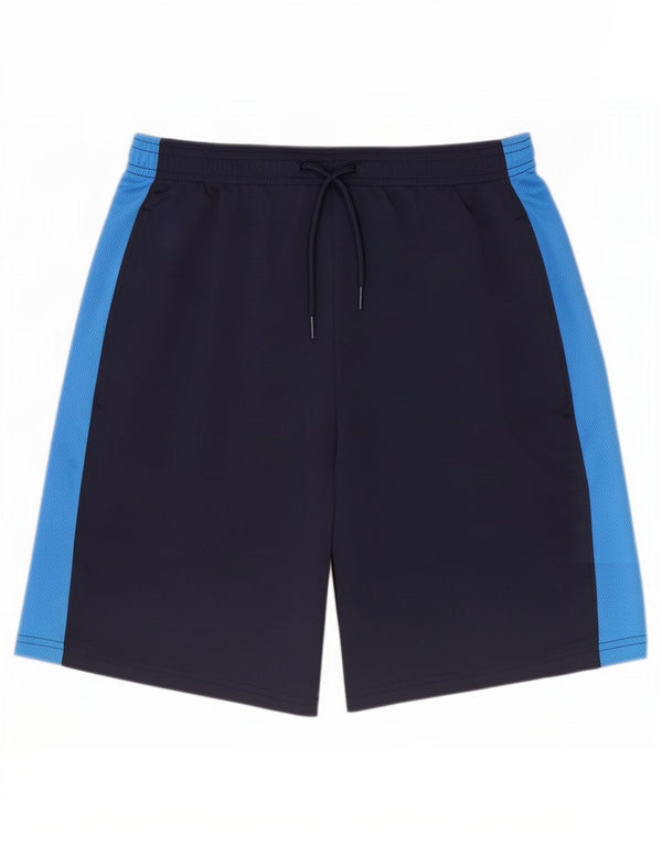 Мужские спортивные шорты Nike Dri Fit Slim XS темно-синие с цветными блоками из полиэстера