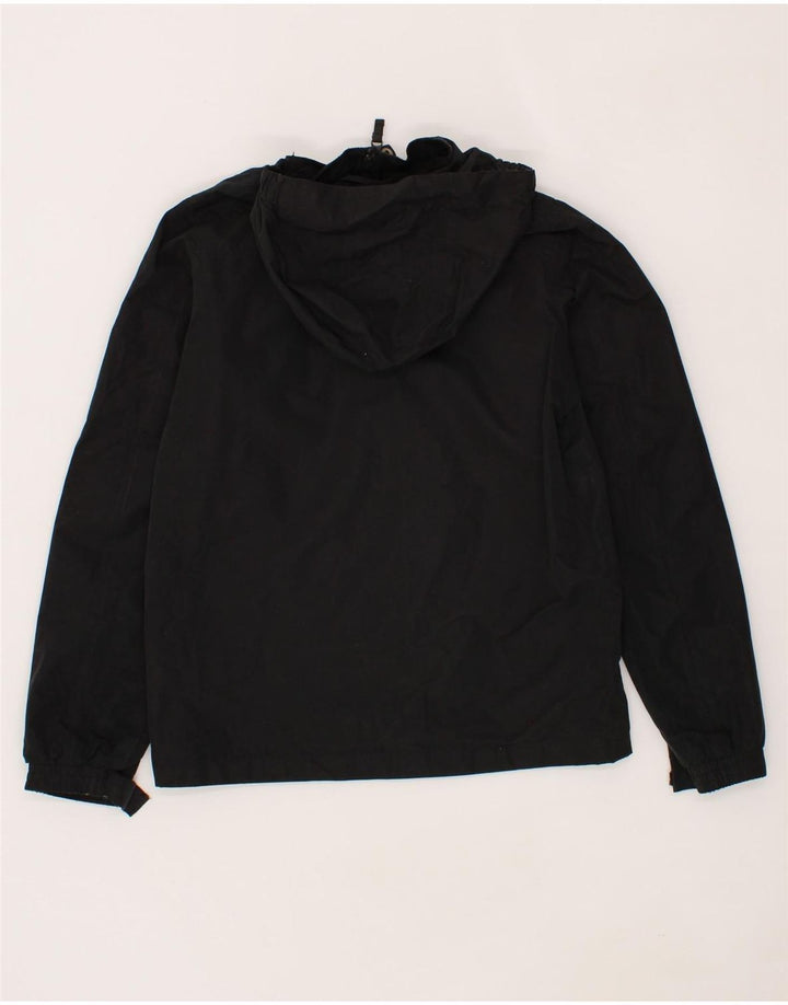 MOUNTAIN WAREHOUSE Boys Hooded Rain Jacket 12-13 Years Black Polyester Vintage Mountain Warehouse and Second-Hand Mountain Warehouse from Messina Hembry 
