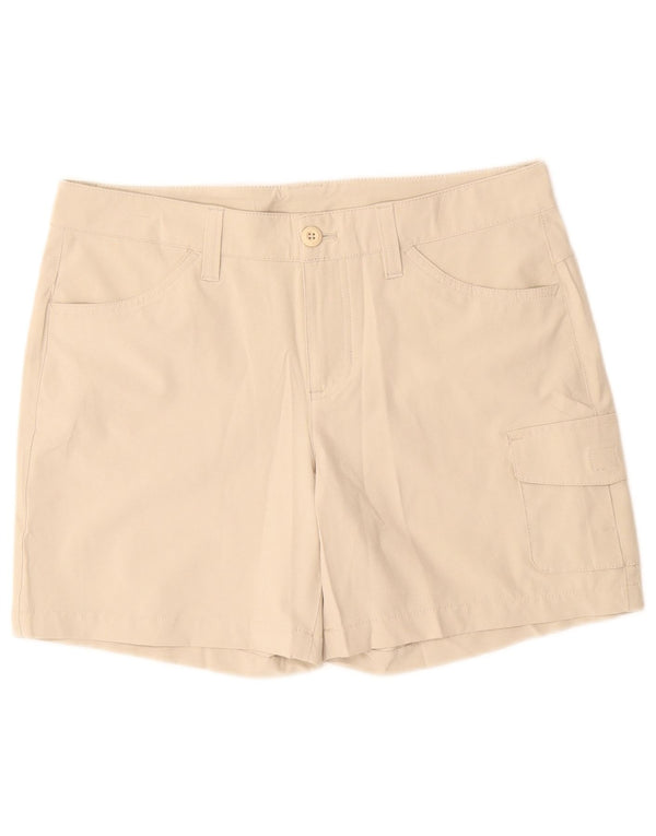 Женские шорты карго Eddie Bauer US 8 Medium W30 Бежевый полиэстер