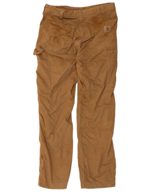 Мужские брюки карго свободного покроя Carhartt W32 L30, бежевый хлопок