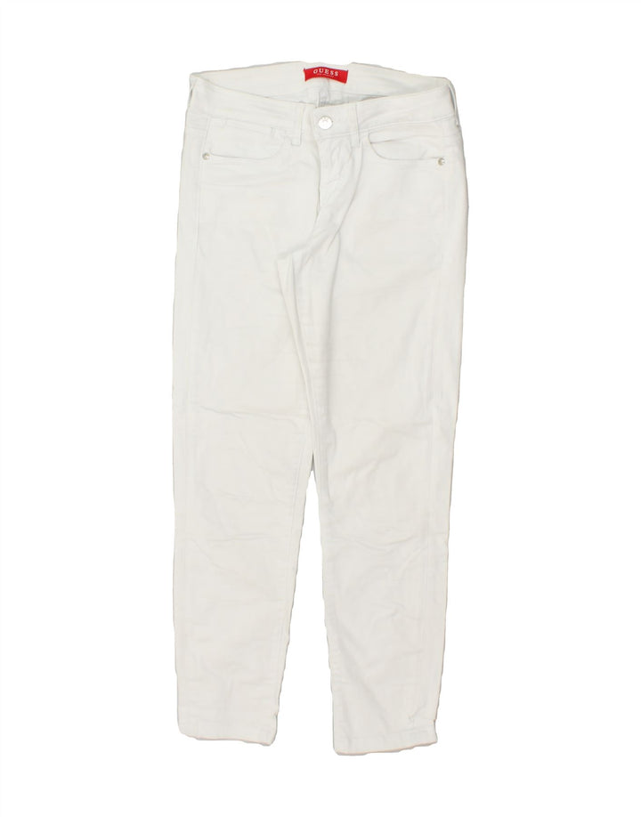 GUESS Womens Slim Jeans W27 L27 White Cotton | Vintage Guess | Thrift | Second-Hand Guess | Used Clothing | Messina Hembry 