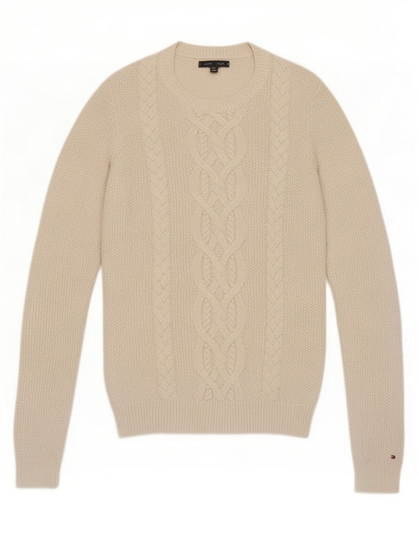 Женский джемпер с круглым вырезом Tommy Hilfiger UK 6 XS Белый