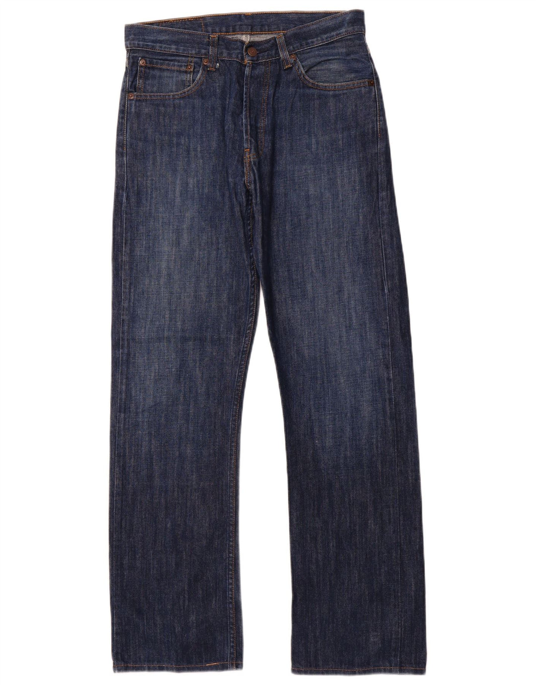 Мужские прямые джинсы LEVI'S 210 W32 L34 Темно-синие, хлопок