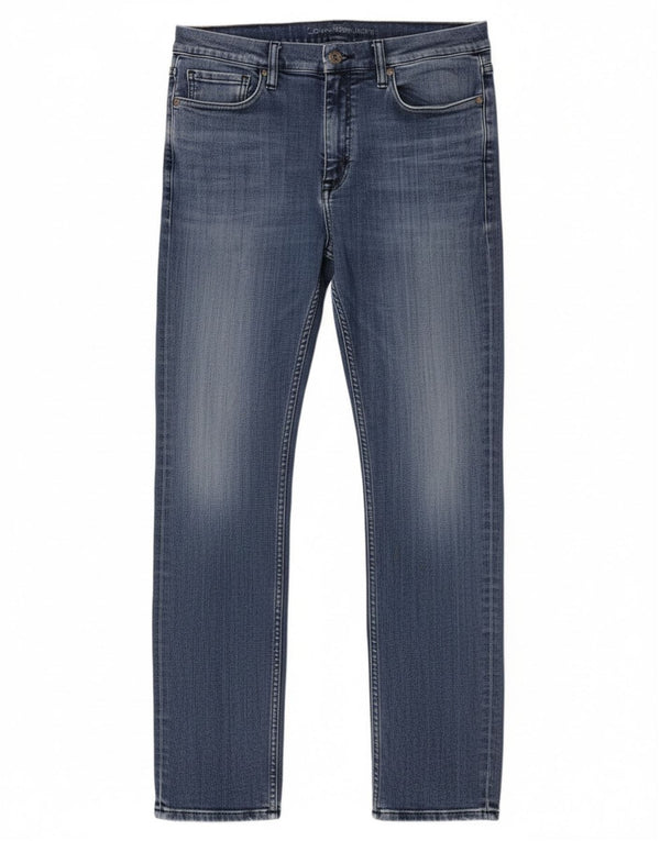 Мужские джинсы скинни Calvin Klein W32 L34, синий хлопок