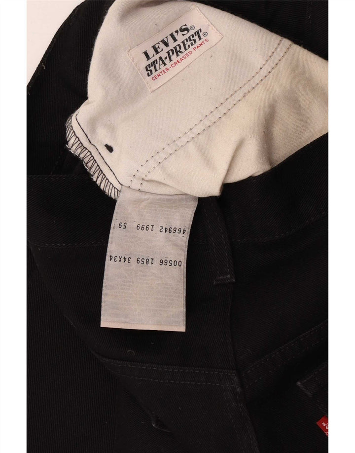 Мужские прямые джинсы Levi's W34 L34, черный хлопок