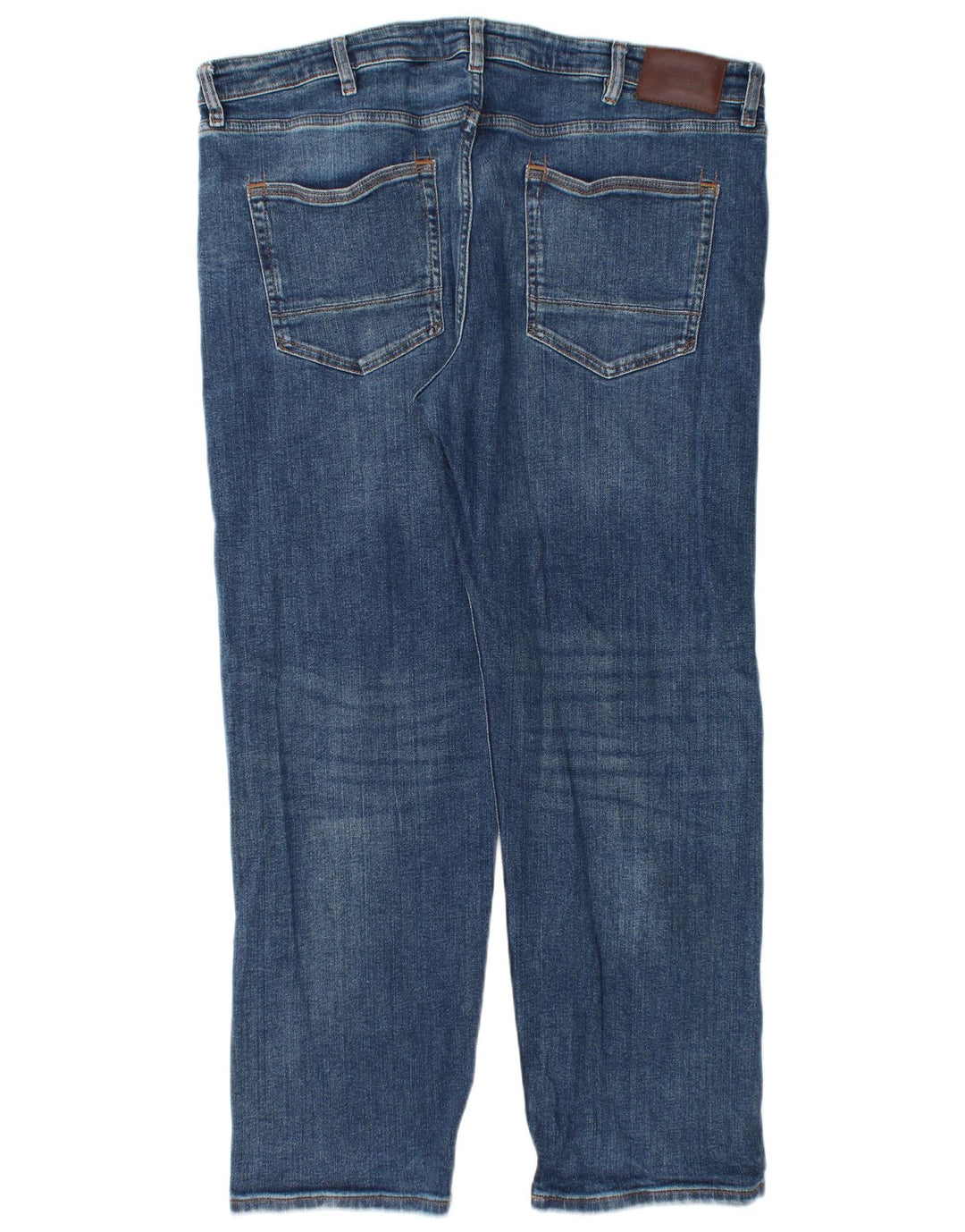 Мужские прямые джинсы Marks & Spencer W38 L29 синие, хлопок