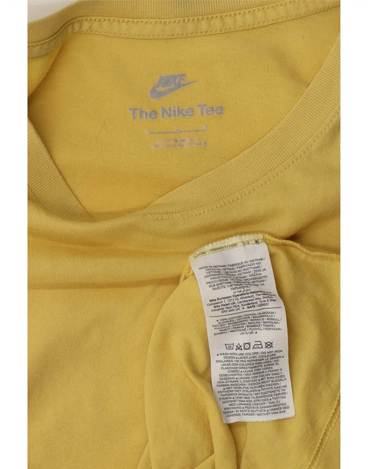 Мужская футболка Nike, большой желтый хлопок