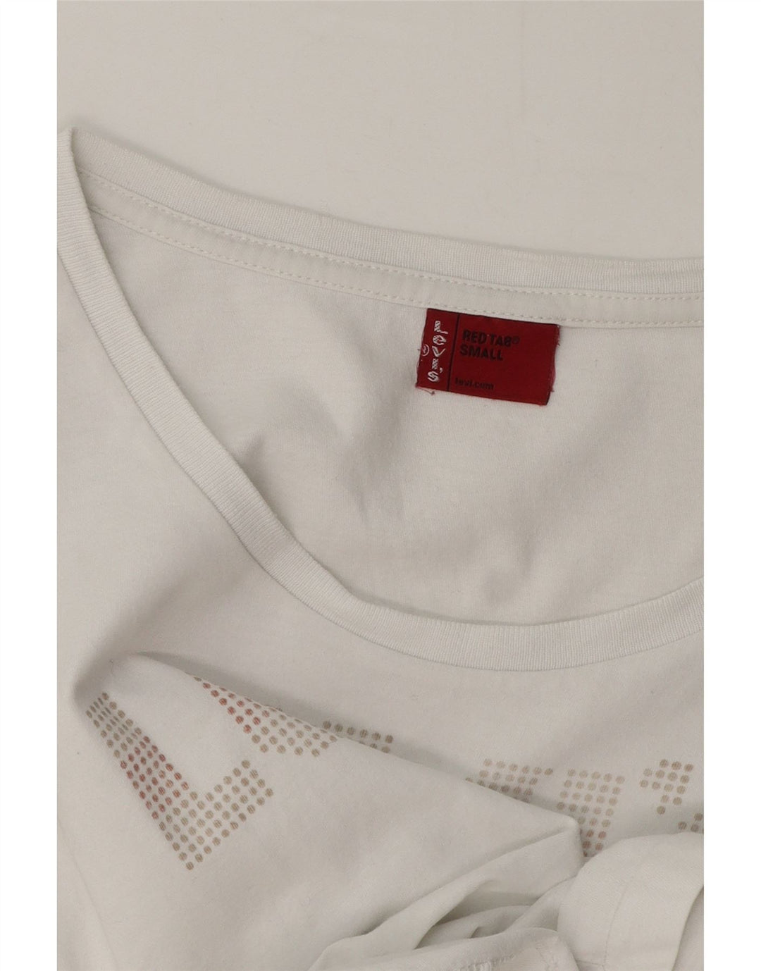 Женская футболка с рисунком Levi's Top UK 10, маленькая белая