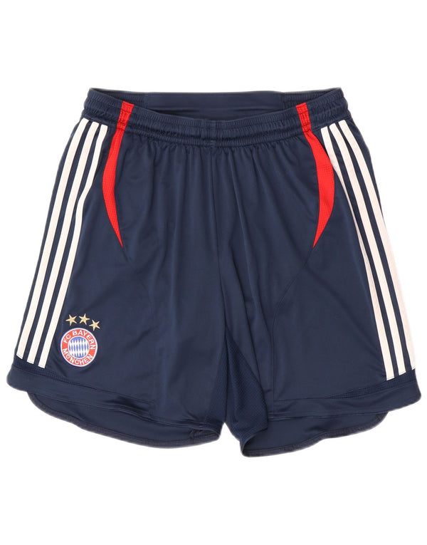 Adidas Mens FC Bayern Munchen Спортивные шорты с рисунком XL Темно-синие цветные блоки