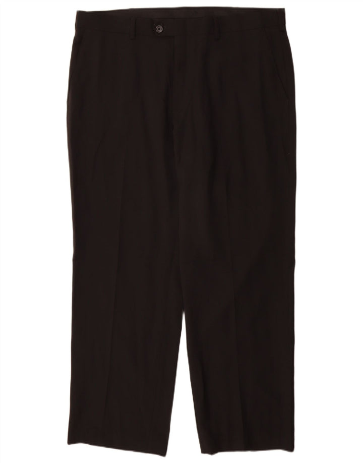 IZOD Мужские прямые брюки W38 L30, черный полиэстер