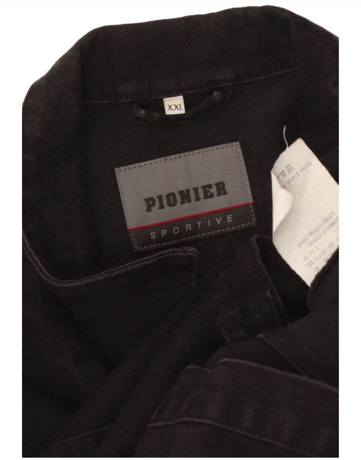Мужская джинсовая куртка Pionier UK 44 2XL, черный хлопок