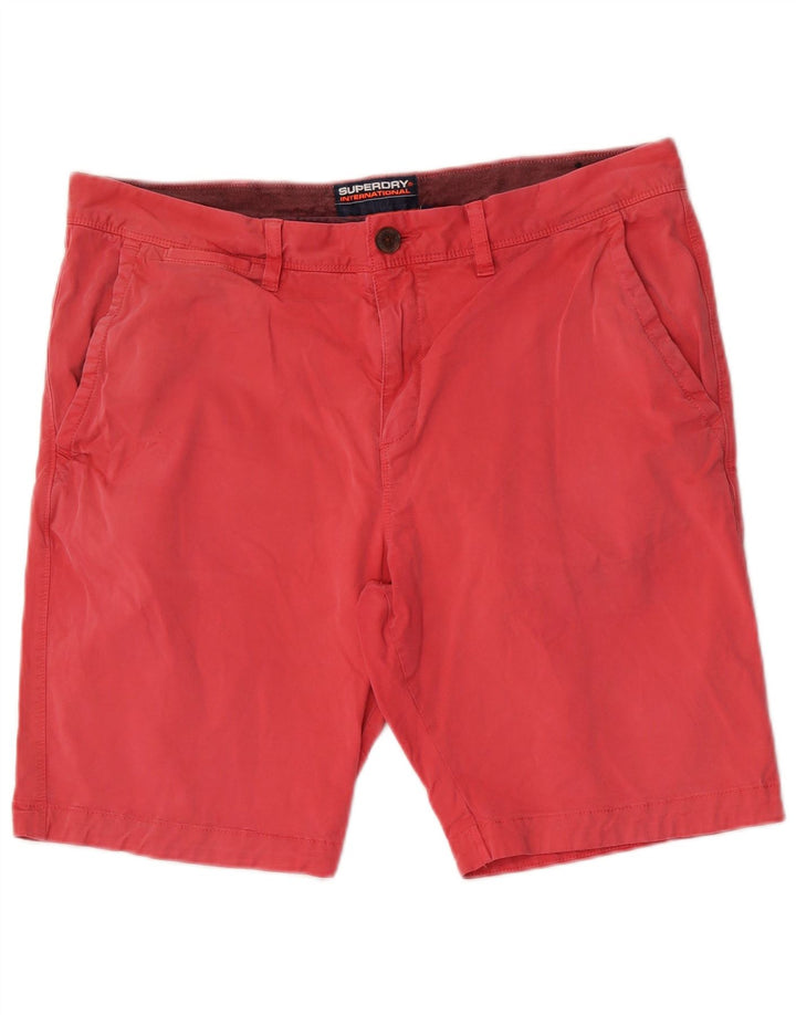 Мужские шорты чинос Superdry W36, большие розовые, хлопок