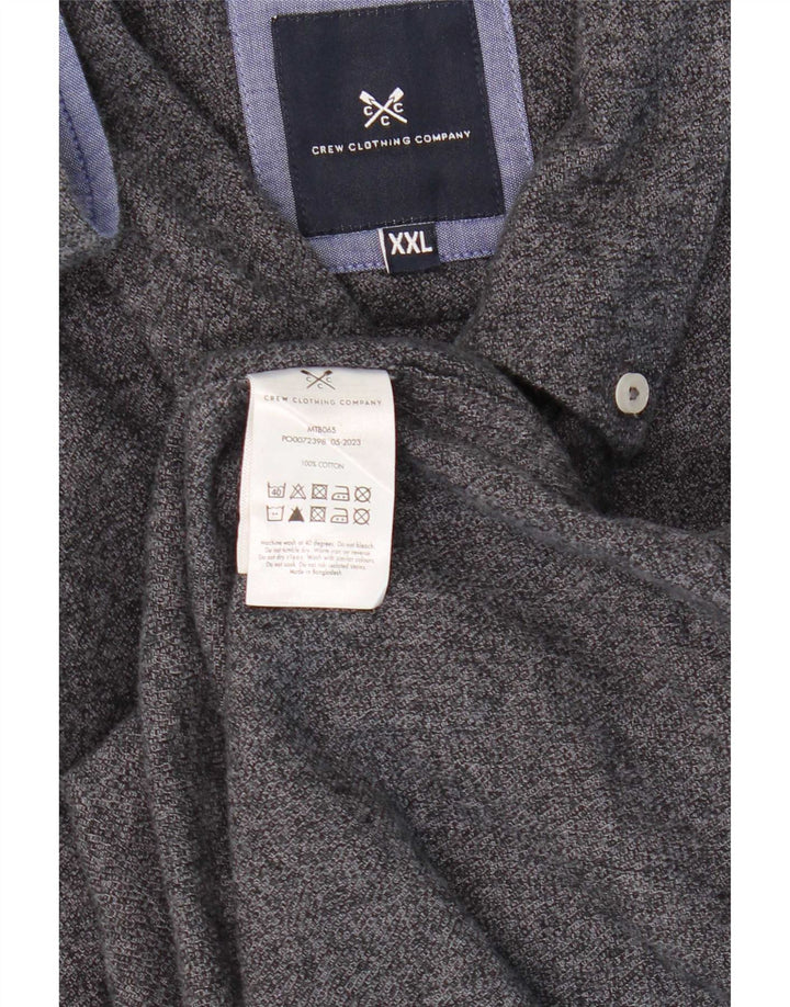 Мужская рубашка Crew Clothing 2XL, серая, хлопок