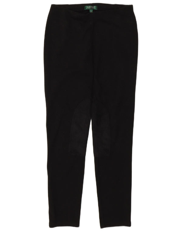 Женские повседневные брюки скинни для миниатюрных размеров Ralph Lauren, средние W30 L29, черные