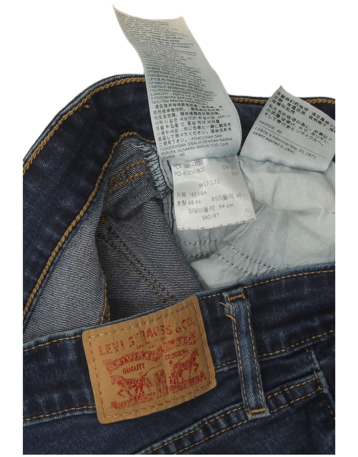 Женские джинсы скинни Levi's 711 W27 L32 синие, хлопок