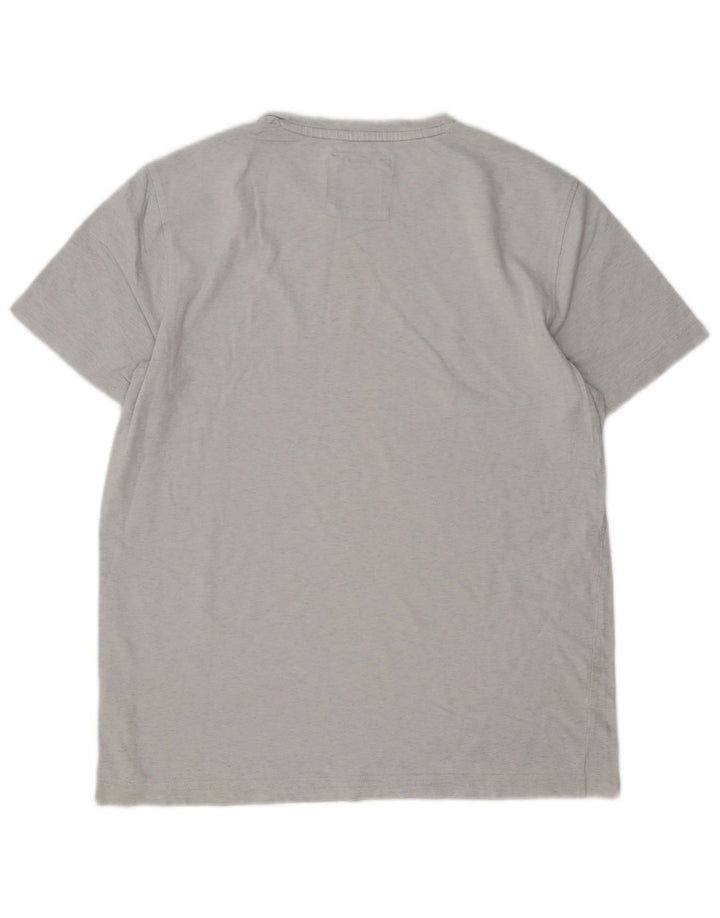 Crew Clothing Мужская футболка из хлопка среднего серого цвета
