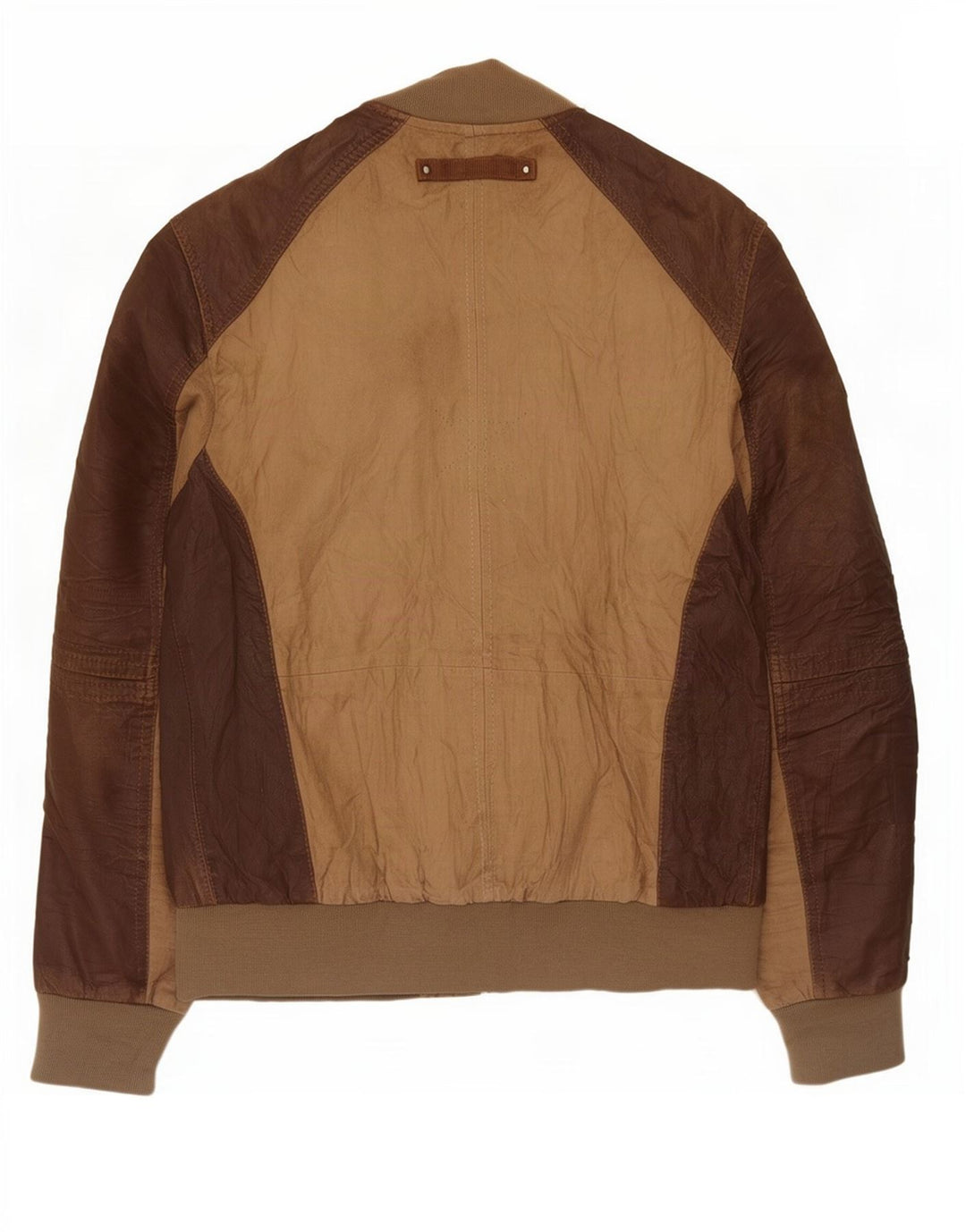 Куртка женская кожаная OVS IT 48 Medium Brown Colorblock