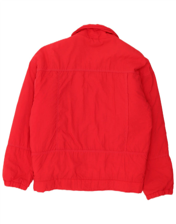 Винтажная мужская стеганая куртка UK 44 2XL, красный полиамид