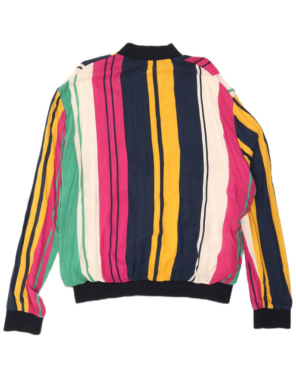 Мужская куртка-бомбер Zara UK 42 XL в разноцветную полоску
