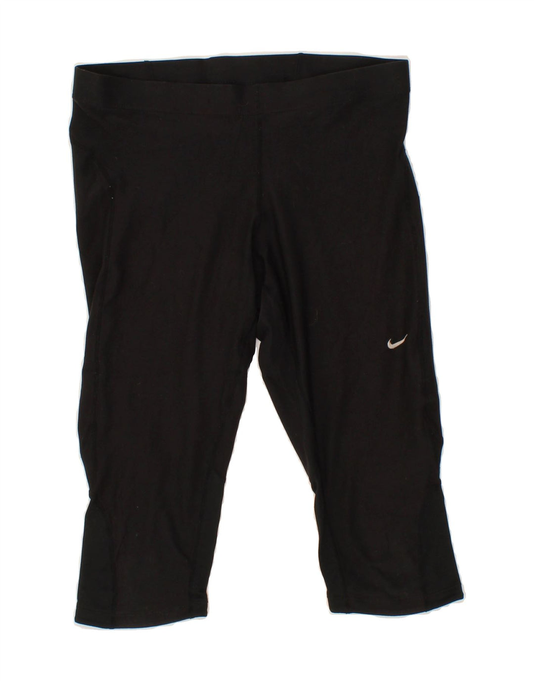 NIKE Womens Capri Tracksuit Trousers UK 12/14 Medium Black Polyester Vintage Nike and Second-Hand Nike from Messina Hembry 