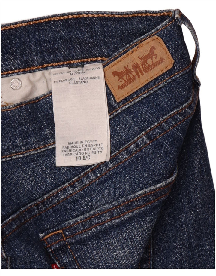Женские прямые джинсы LEVI'S 505 США 10, большие размеры W32 L30, синий хлопок