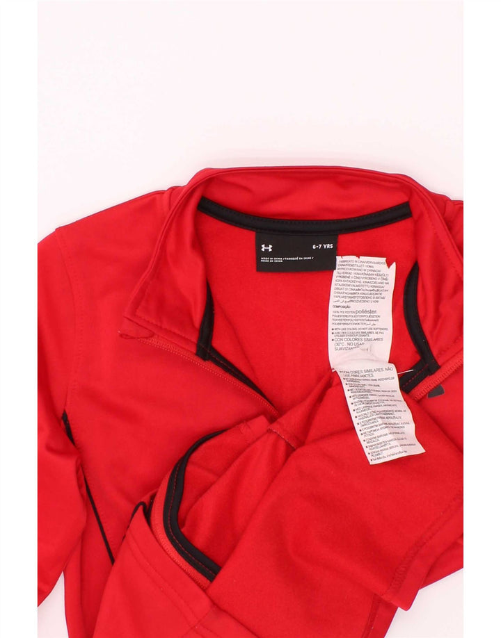 Спортивный костюм Under Armour для мальчиков, верхняя куртка, 6–7 лет, красный полиэстер