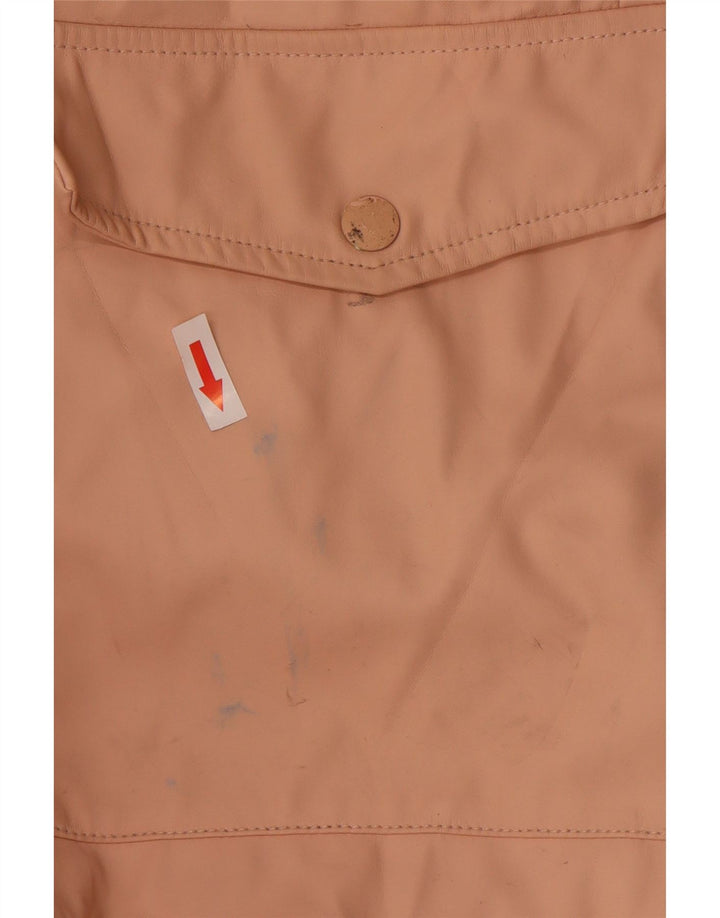 Женский плащ с капюшоном Zara UK 10, маленький розовый из полиуретана