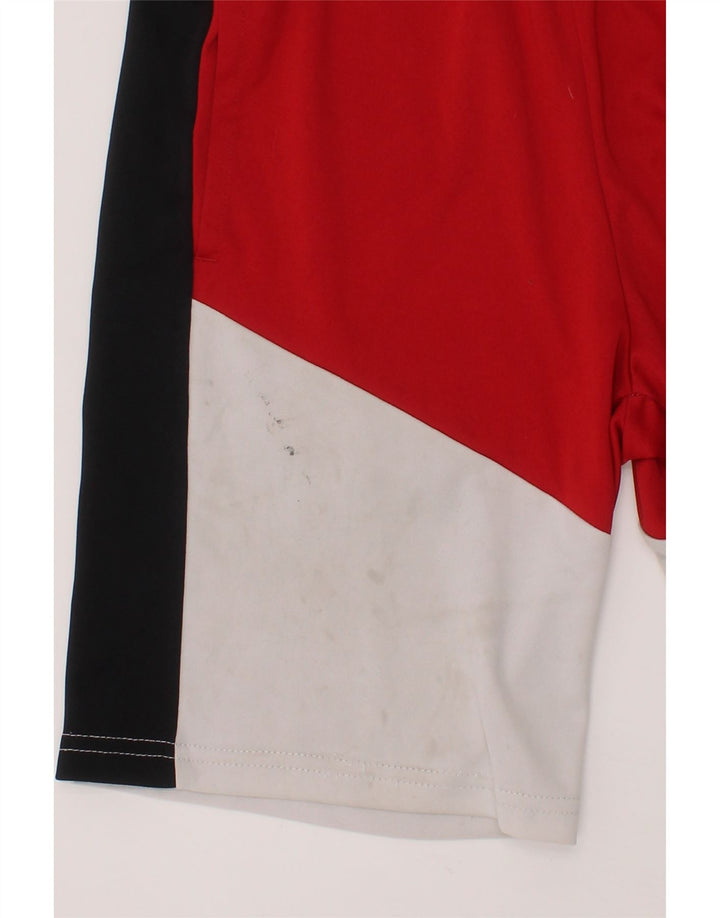 JORDAN Boys Sport Shorts 8-9 Years Small  Red Colourblock Polyester Vintage Jordan and Second-Hand Jordan from Messina Hembry 