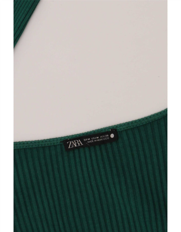 Женское боди Zara UK 12, средний зеленый