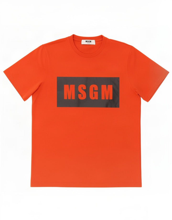 MSGM Мужская футболка с рисунком Топ, маленький красный хлопок