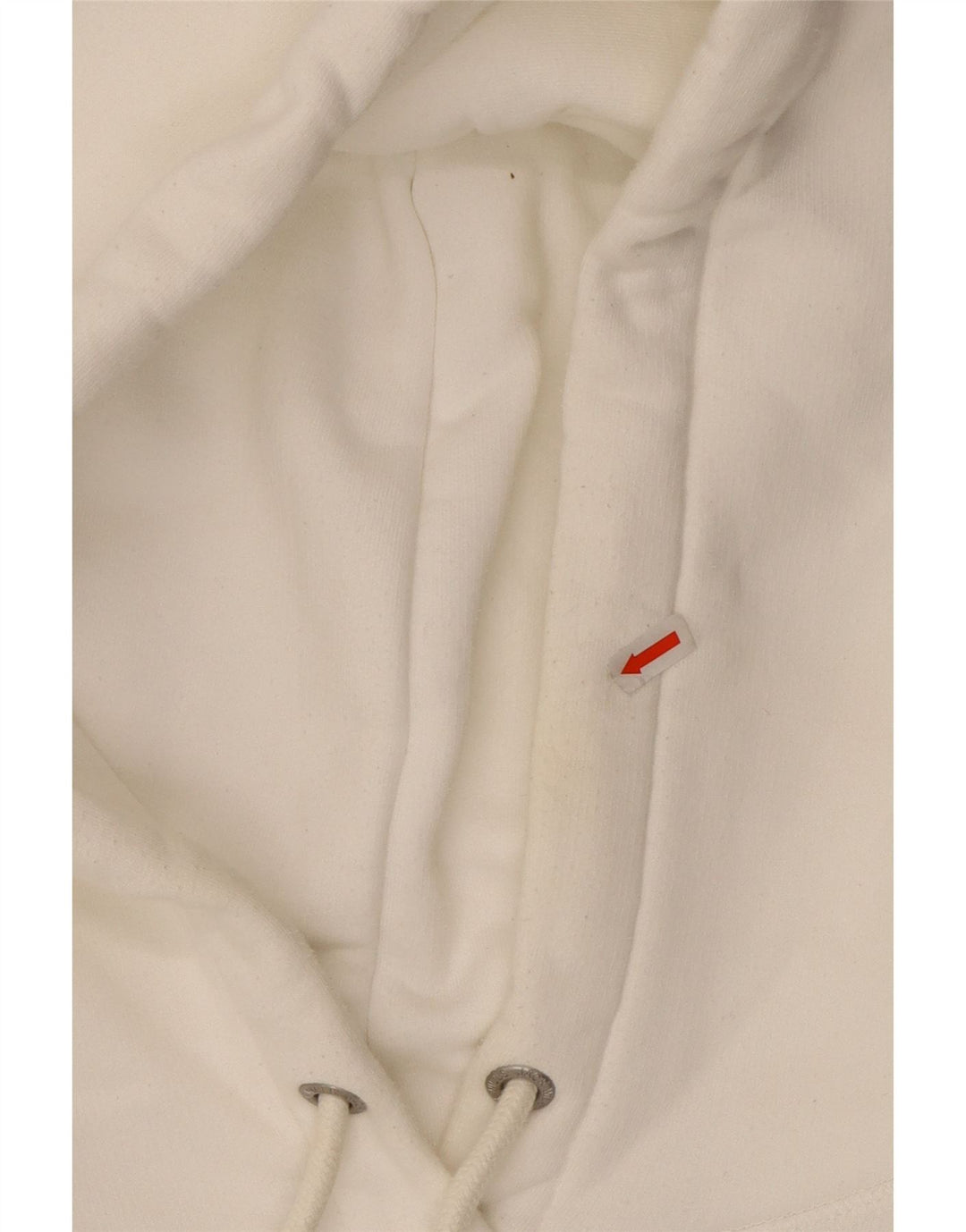 JACK WILLS Женский свободный джемпер с капюшоном с рисунком UK 16, большой белый хлопок