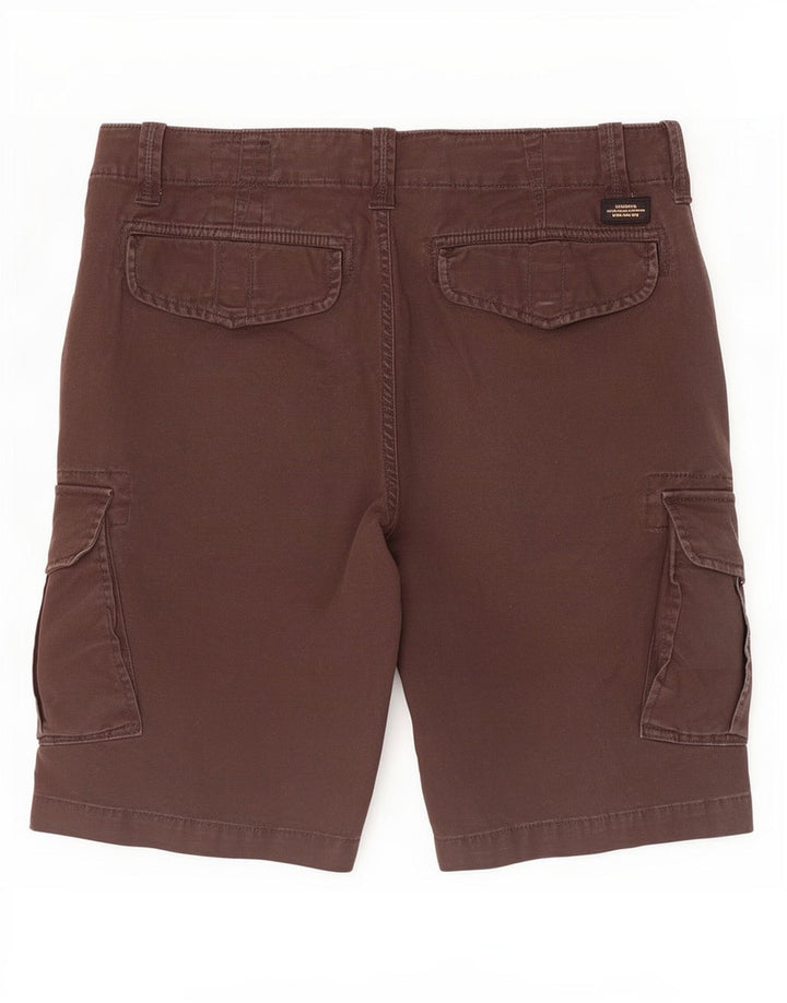 Мужские шорты-карго Superdry W32, хлопковые, среднего коричневого цвета