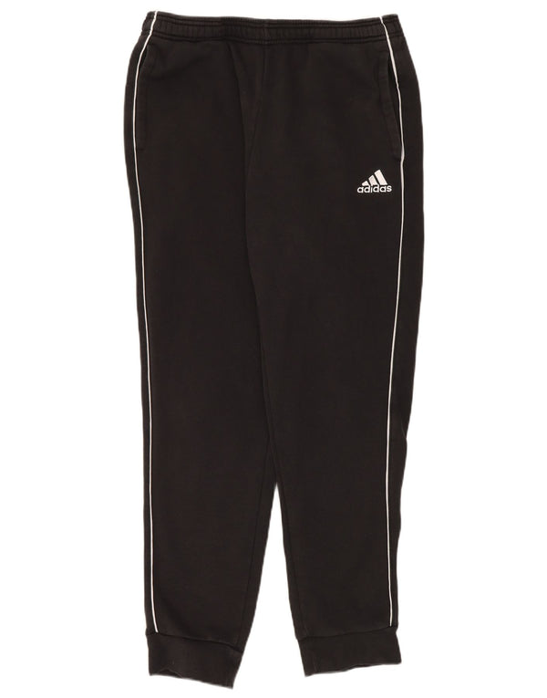 Мужские спортивные брюки Adidas для бега, большие черные хлопковые брюки