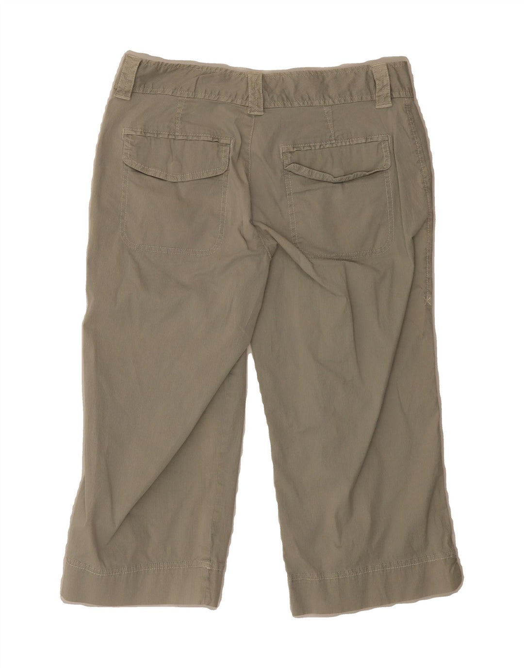 EDDIE BAUER Womens Capri Trousers US 2 XS W28 L18 Grey Pinstripe Cotton Vintage Eddie Bauer and Second-Hand Eddie Bauer from Messina Hembry 