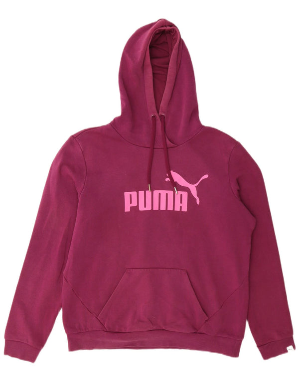 Женский джемпер с капюшоном Puma UK 14, большой фиолетовый, полиэстер