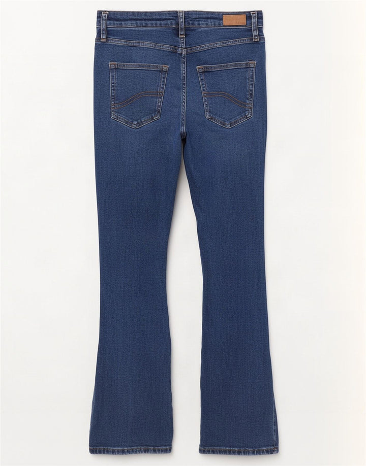 Женские джинсы Brooke Bootcut Fat Face, Великобритания 12, средний размер W28 L29, синий хлопок