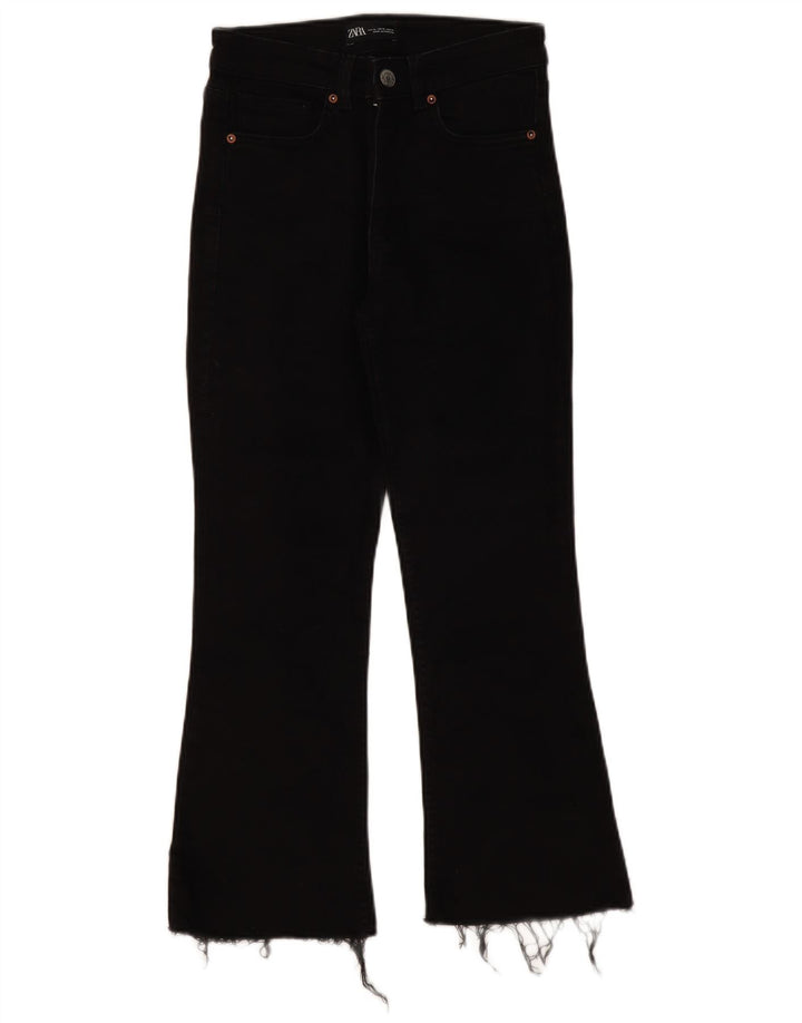 Женские джинсы Bootcut ZARA EU 38, маленькие W28 L25, черные