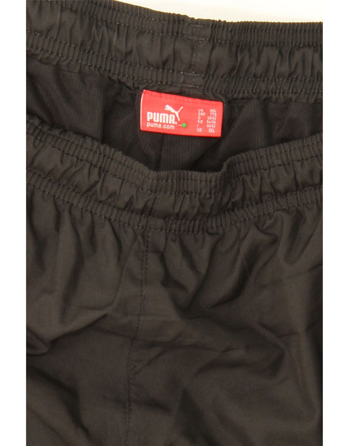 PUMA Mens Capri Tracksuit Trousers 2XL Black Polyester Vintage Puma and Second-Hand Puma from Messina Hembry 