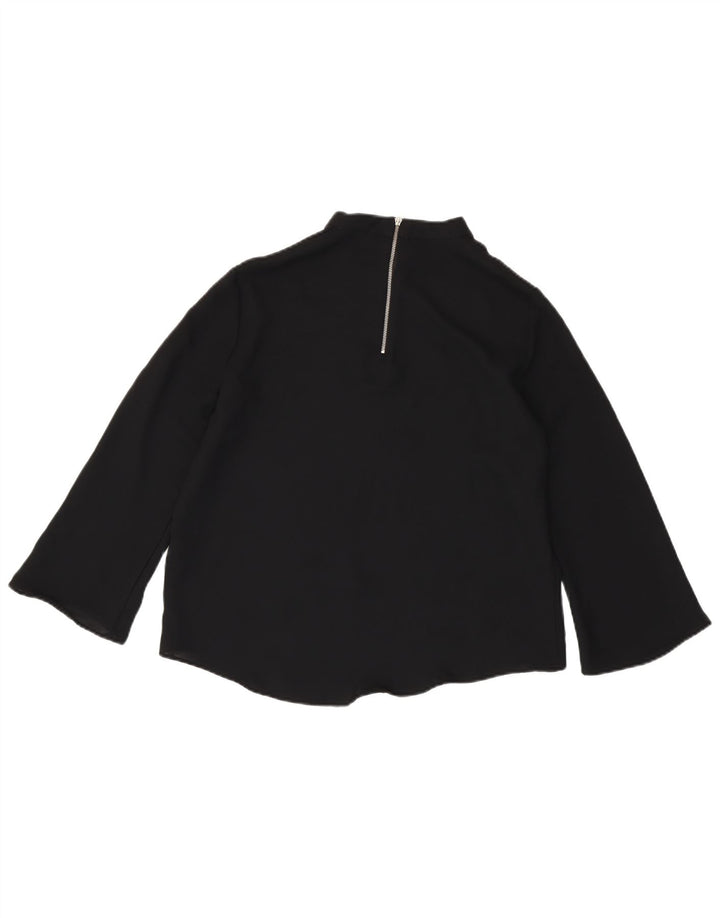 Женская блузка с рукавом 3/4 Zara UK 14, большая черная