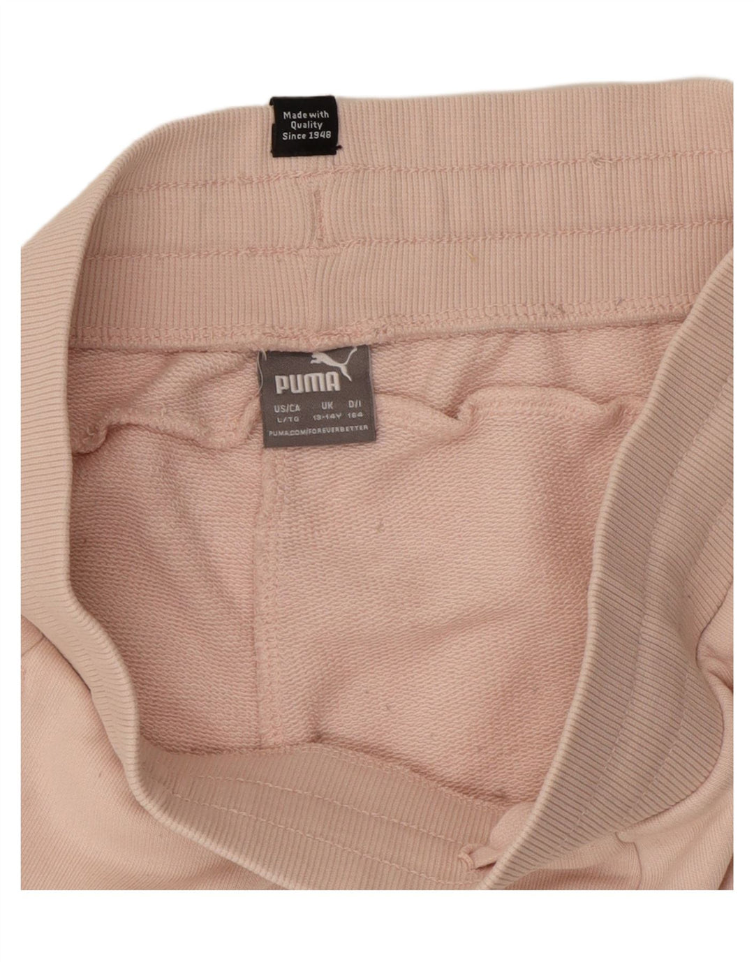 PUMA Спортивные шорты с рисунком для девочек 13-14 лет, розовые, хлопок