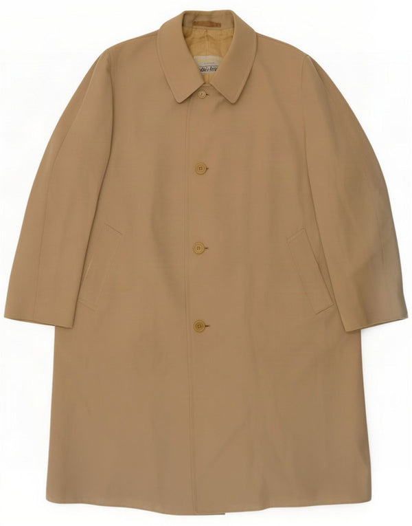 Aquascutum Мужское пальто Tadini E Verza UK 44 2XL Бежевый