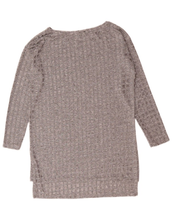 Женская туника с длинными рукавами Zara UK 10, маленькая серая клетка